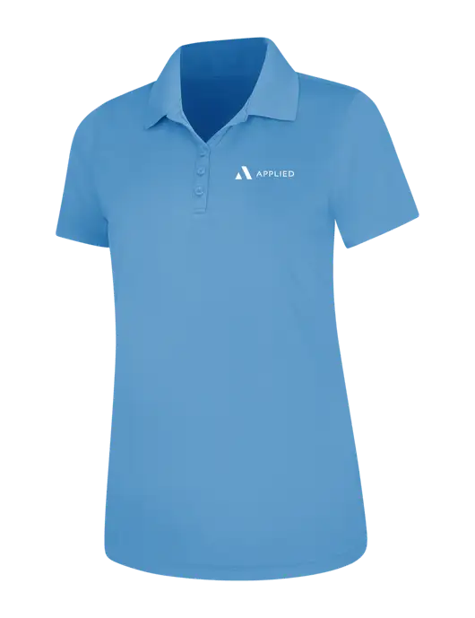 Carolina Blue Womens Dry Zone UV Mesh Polo w/Applied Logo