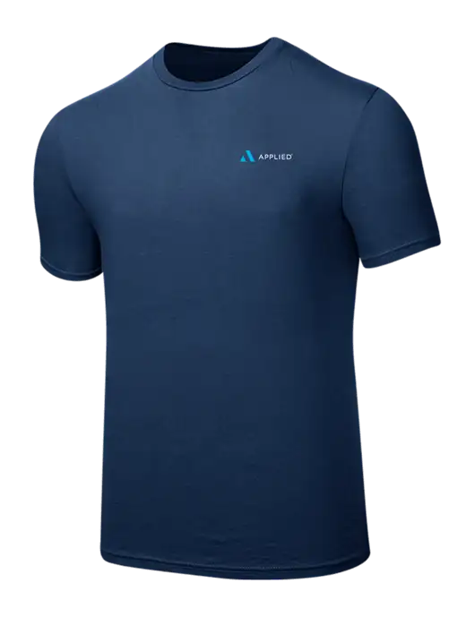 Seriously Soft Deep Slate Blue T-Shirt w/Applied Logo