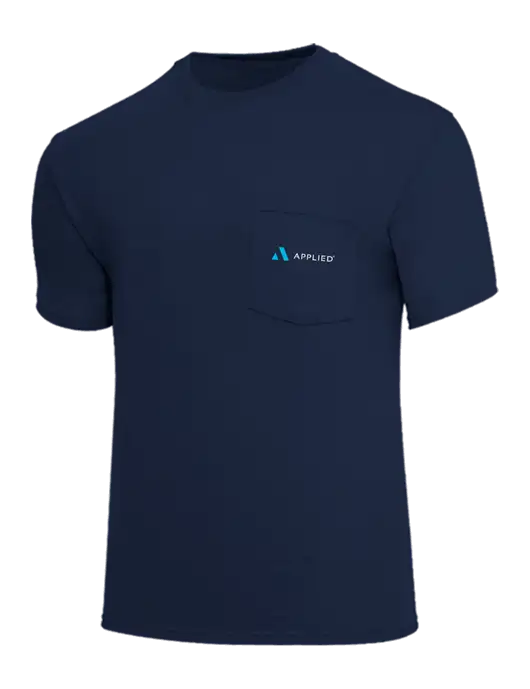 Core Blend Navy Pocket T-Shirt w/Applied Logo