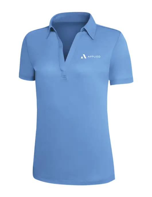 Carolina Blue Silk Touch Womens Performance Polo w/Applied Logo