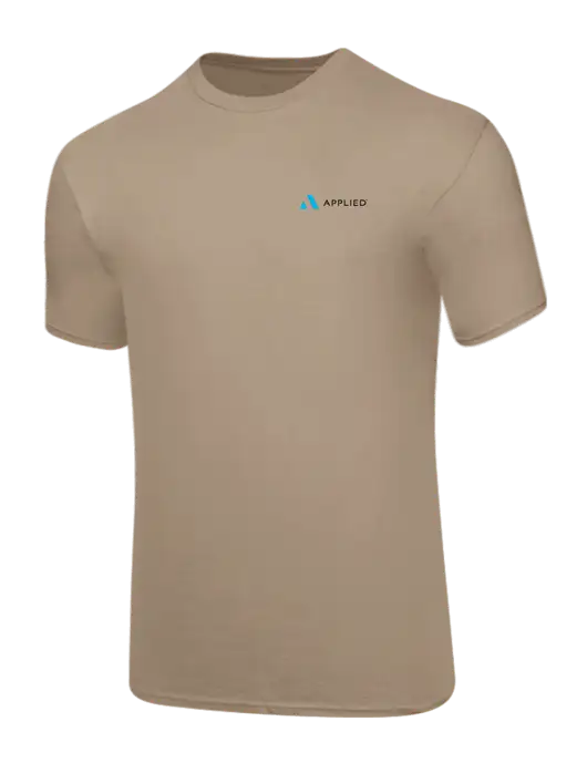 Core Blend Dark Tan T-Shirt w/Applied Logo