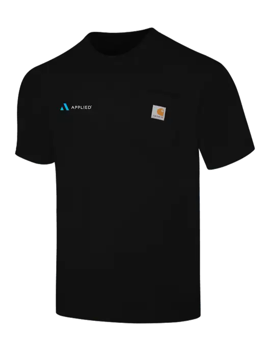 Carhartt Workwear Black Pocket Short Sleeve T-Shirt w/Applied Logo