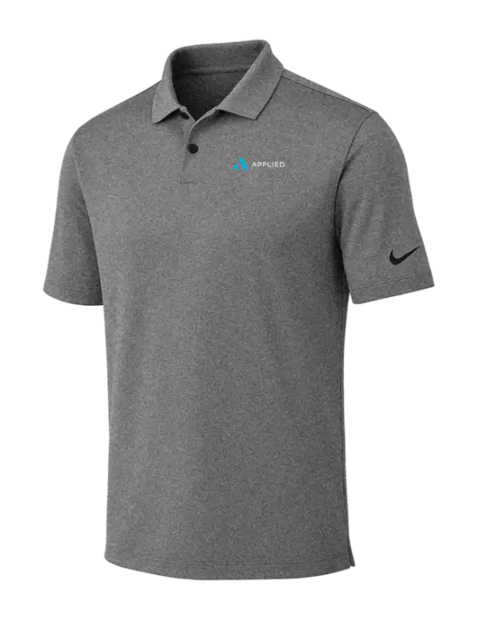 Nike Dark Grey Heather Dri-FIT Vapor Polo w/Applied Logo