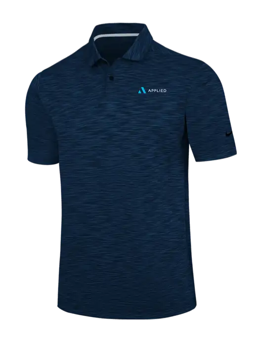 Nike Navy Dri-FIT Vapor Space Dyed Polo w/Applied Logo