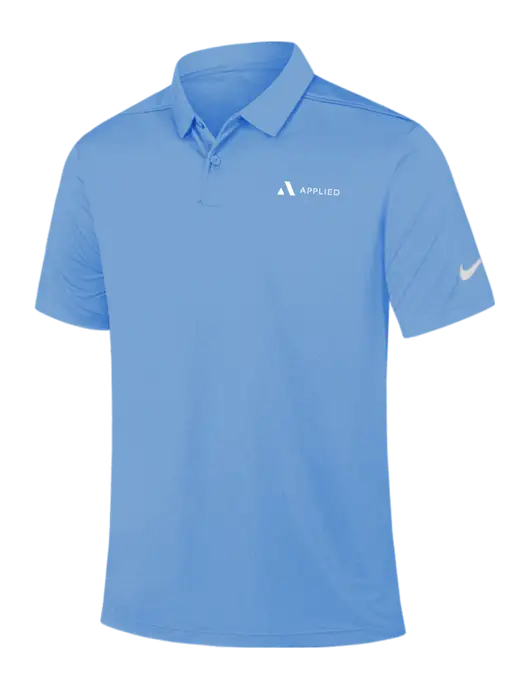 Nike Light Blue Dry Essential Solid Polo w/Applied Logo