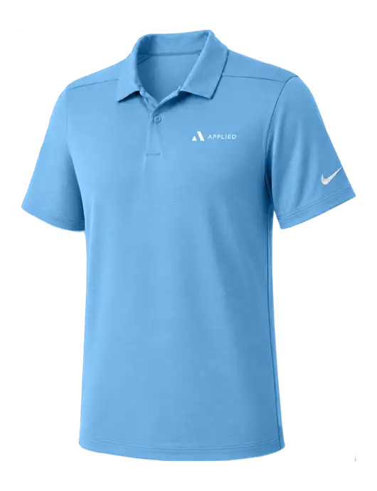 Nike Light Blue Dry Essential Solid Polo w/Applied Logo