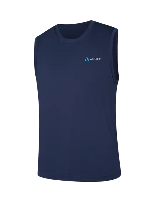 Sleeveless Navy PosiCharge Competitor Tee w/Applied Logo
