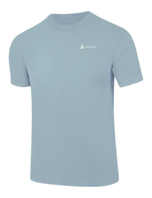 Comfort Colors 6.1 oz Light Blue Heavyweight Ring Spun T-Shirt w/Applied Logo