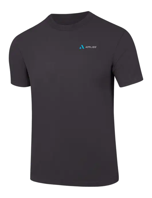 Comfort Colors 6.1 oz Dark Grey Heavyweight Ring Spun T-Shirt w/Applied Logo