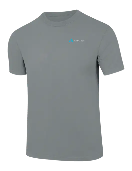 Comfort Colors 6.1 oz Medium Grey Heavyweight Ring Spun T-Shirt w/Applied Logo