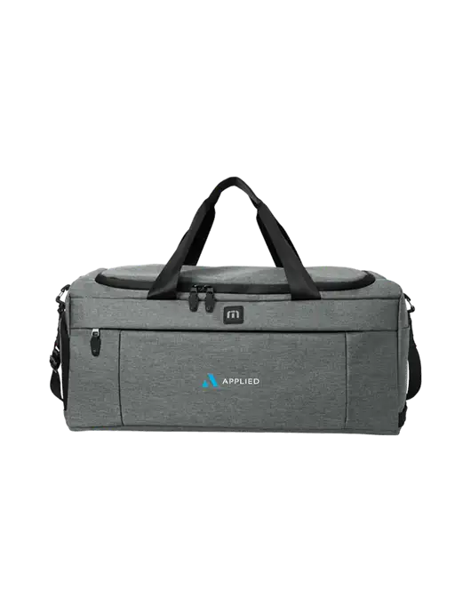 TravisMathew Dark Grey Heather Duration Duffel w/Applied Logo