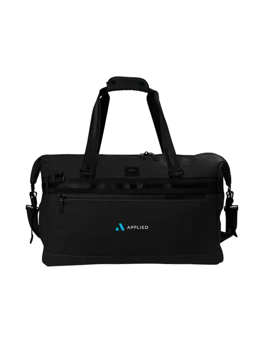 OGIO Black Commuter Duffel w/Applied Logo