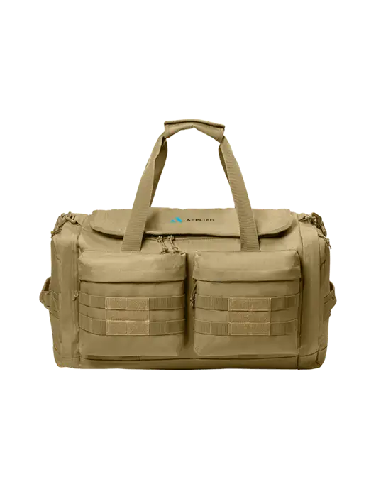 CornerStone Dark Tan Tactical Duffel w/Applied Logo