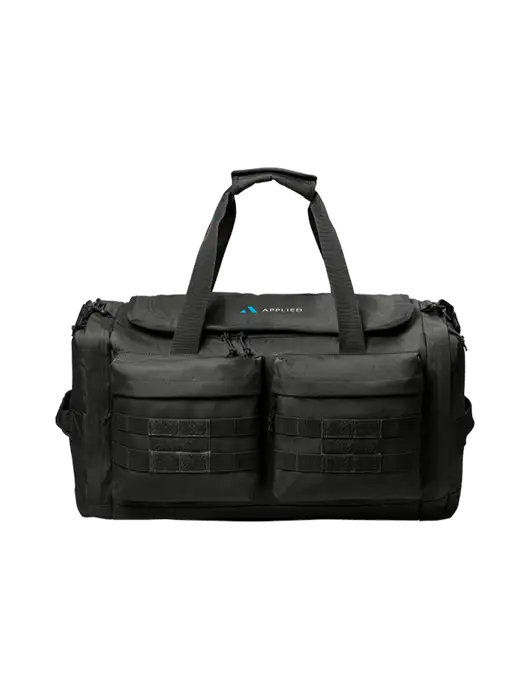 CornerStone Black Tactical Duffel w/Applied Logo