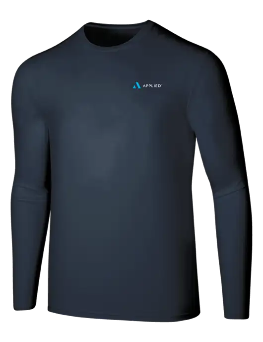 Seriously Soft Navy Long Sleeve T-Shirt w/Applied Logo