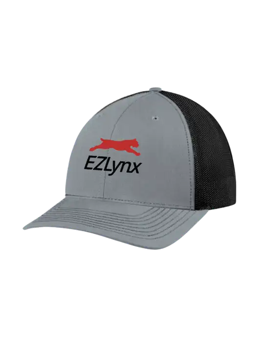 Richardson Adjustable Snapback Original 112 Trucker Cap Heather Grey w/Black Mesh w/EZLynx Logo
