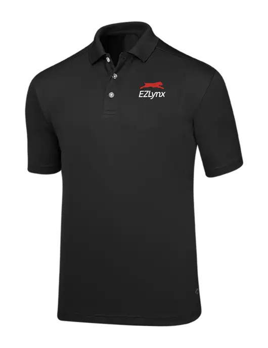Callaway Core Black Performance Polo w/EZLynx Logo