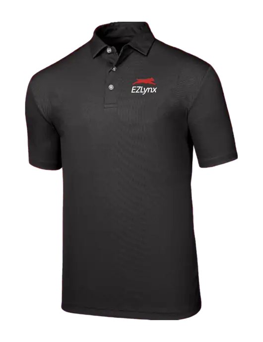 Callaway Birdseye Black Polo w/EZLynx Logo