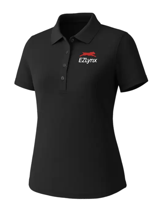 Callaway Womens Core Black Performance Polo w/EZLynx Logo