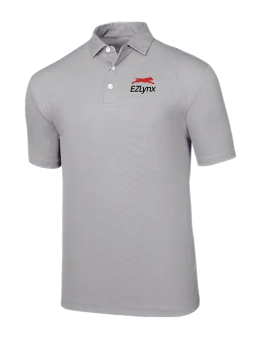 Callaway Birdseye Light Grey Polo w/EZLynx Logo