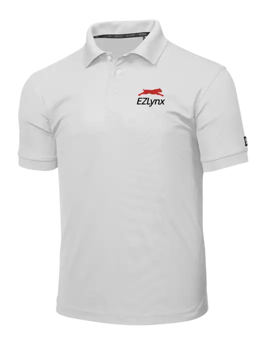 OGIO Bright White Caliber 2.0 Polo w/EZLynx Logo