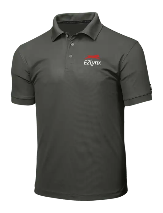 OGIO Medium Grey Caliber 2.0 Polo w/EZLynx Logo
