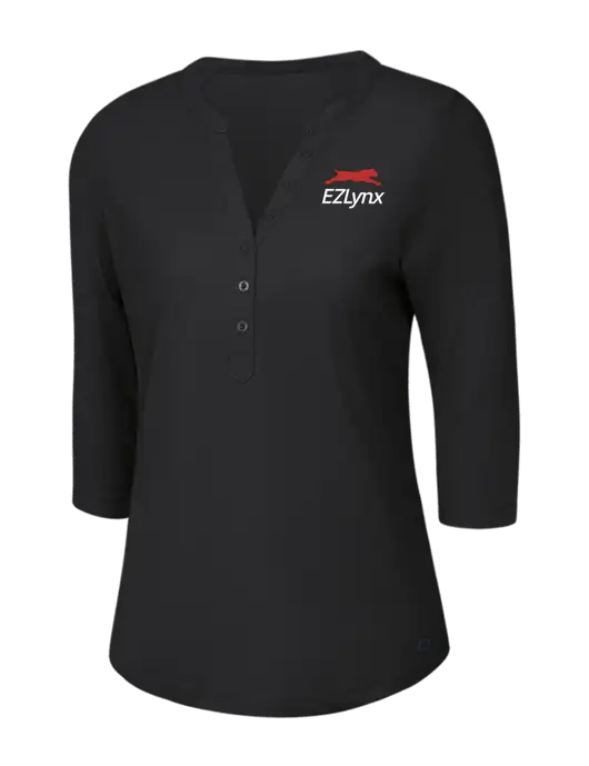 OGIO Blacktop Jewel Henley w/EZLynx Logo