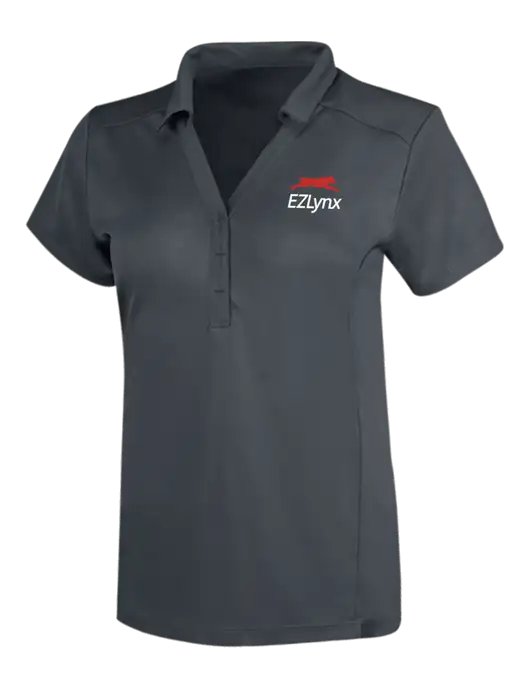 OGIO Dark Grey Womens Framework Polo w/EZLynx Logo