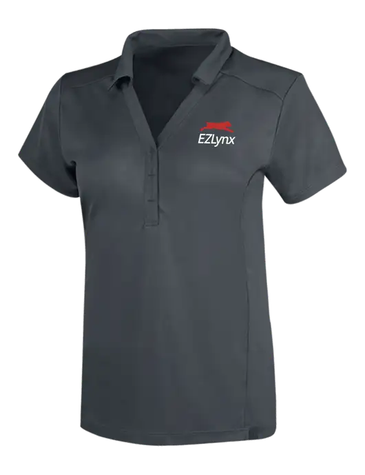 OGIO Dark Grey Womens Framework Polo w/EZLynx Logo