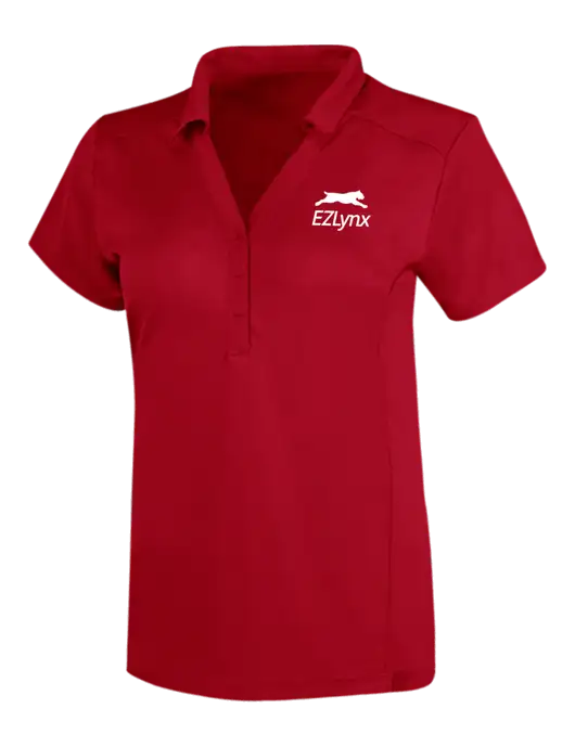 OGIO Red Womens Framework Polo w/EZLynx Logo
