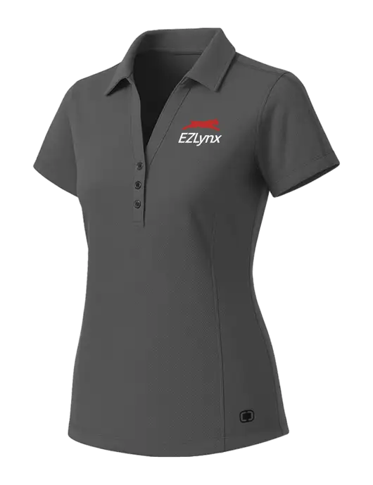 OGIO Womens Medium Grey ONYX Polo w/EZLynx Logo
