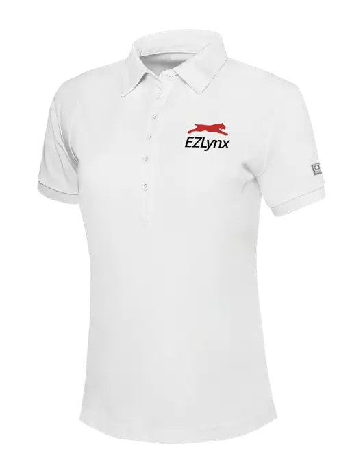 OGIO Womens Bright White Jewel Polo w/EZLynx Logo