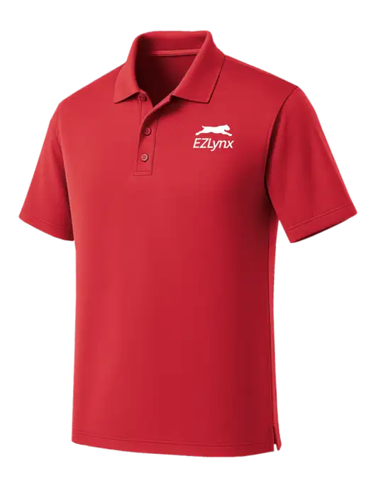 Red Dry Zone UV Micro Mesh Polo w/EZLynx Logo
