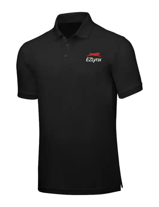 Black Core Classic Pique w/EZLynx Logo