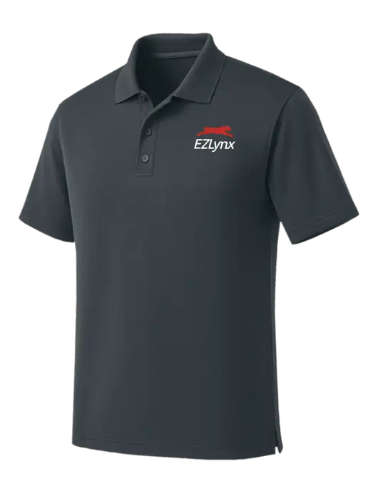 Dark Grey Dry Zone UV Micro Mesh Polo w/EZLynx Logo