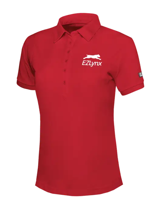 OGIO Womens Red Jewel Polo w/EZLynx Logo