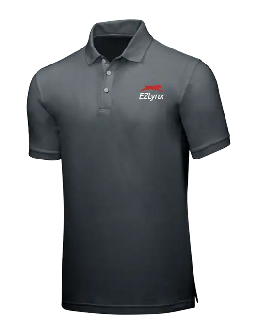 Dark Grey Core Classic Pique w/EZLynx Logo