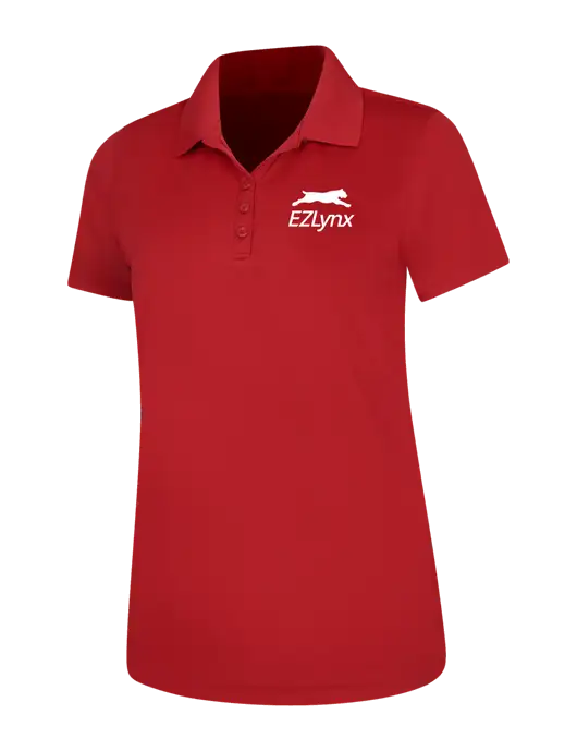 Red Womens Dry Zone UV Mesh Polo w/EZLynx Logo