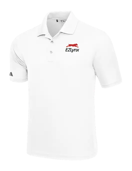 Adidas White Basic Sport Polo w/EZLynx Logo