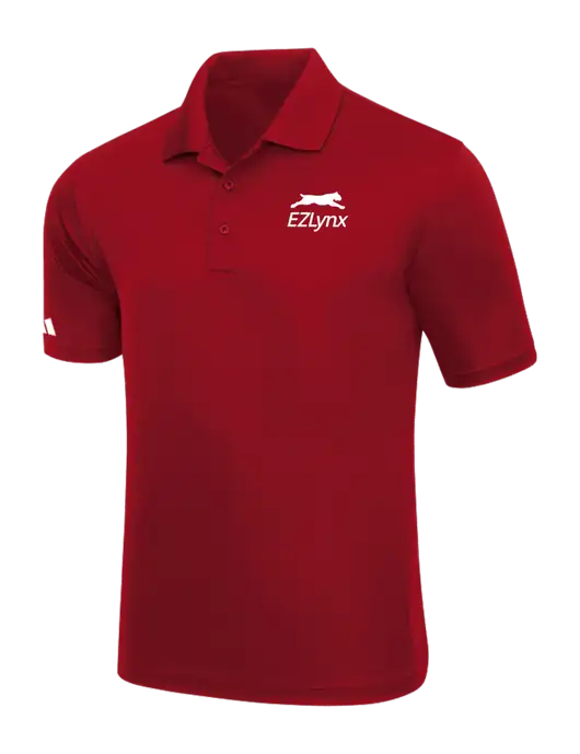 Adidas Red Basic Sport Polo w/EZLynx Logo
