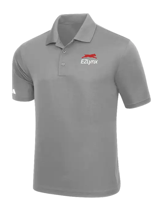 Adidas Light Grey Basic Sport Polo w/EZLynx Logo