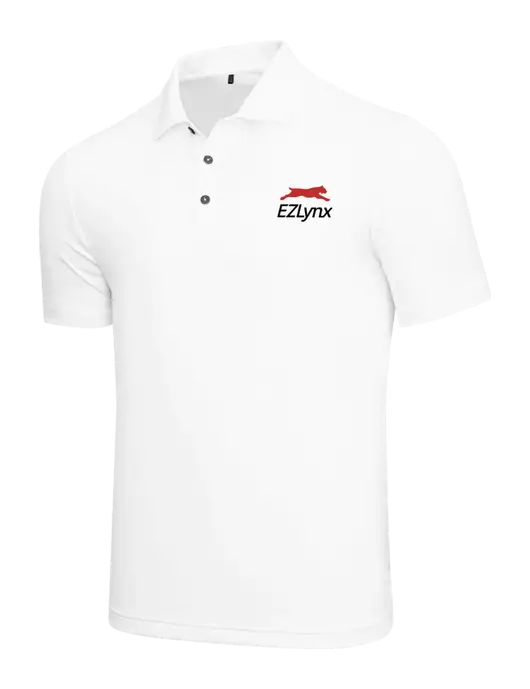 Adidas White  Performance Polo w/EZLynx Logo