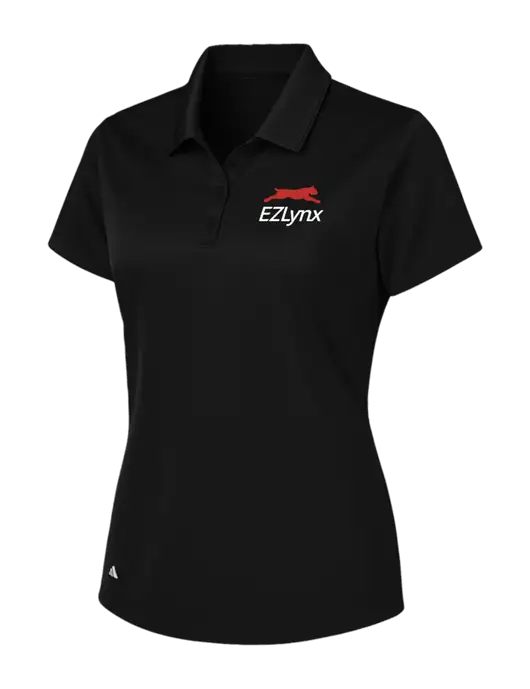 Adidas Black Womens Basic Sport Polo w/EZLynx Logo