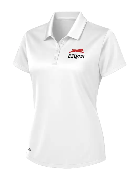 Adidas White Womens Basic Sport Polo w/EZLynx Logo