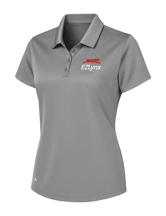 Adidas Light Grey Womens Basic Sport Polo w/EZLynx Logo