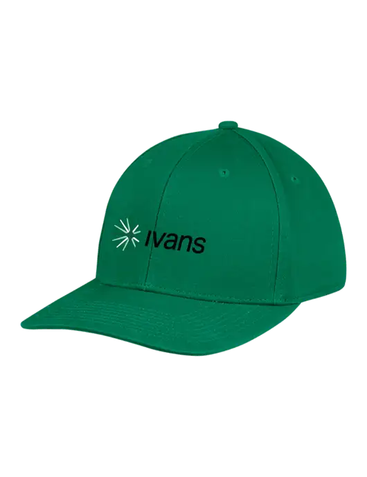 Premium Modern Structured Twill Kelly Green Snapback Cap w/IVANS Logo