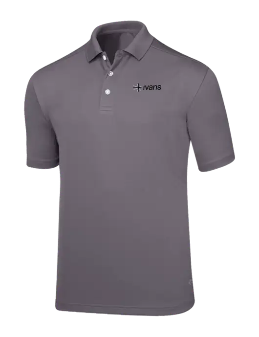 Callaway Core Medium Grey Performance Polo w/IVANS Logo