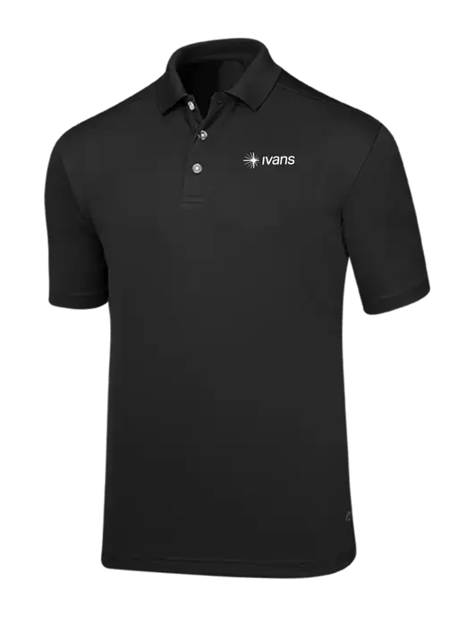 Callaway Core Black Performance Polo w/IVANS Logo