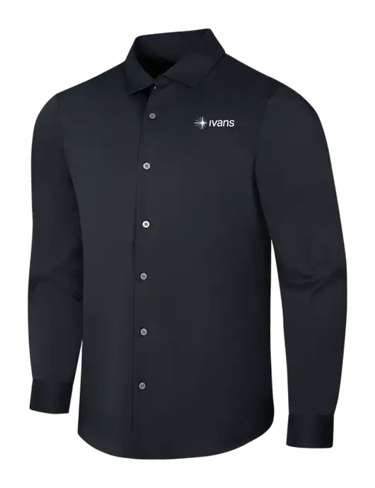 Black City Stretch Shirt w/IVANS Logo