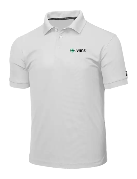 OGIO Bright White Caliber 2.0 Polo w/IVANS Logo